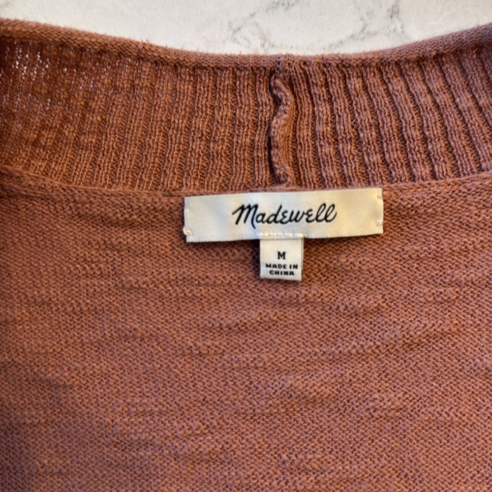 Women's Pink Cardigan Sweater - Picture 3 of 4